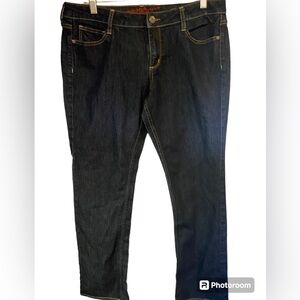 Arizona jean co darkwash skinny denim jeans 13 short 
Cotton polyester spandex